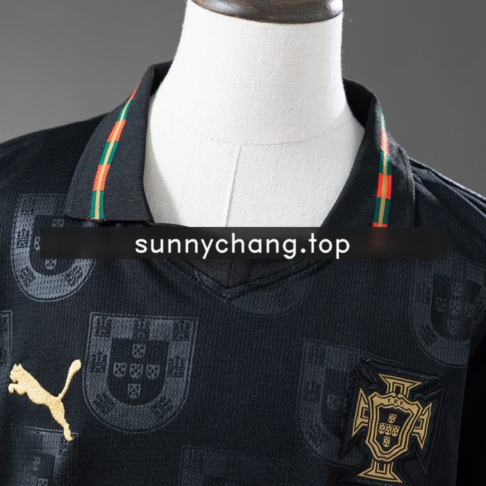 Portugal 2026 Black Kids Kit Jersey - 图片 8