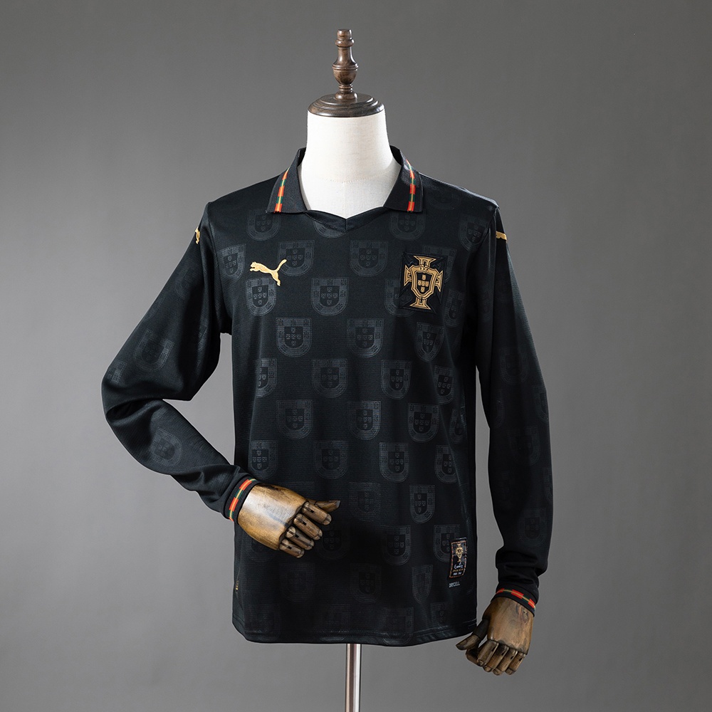 JER-9300_1 Portugal 2026 Special Edition Black Panther Long-Sleeve Jersey - 图片 1