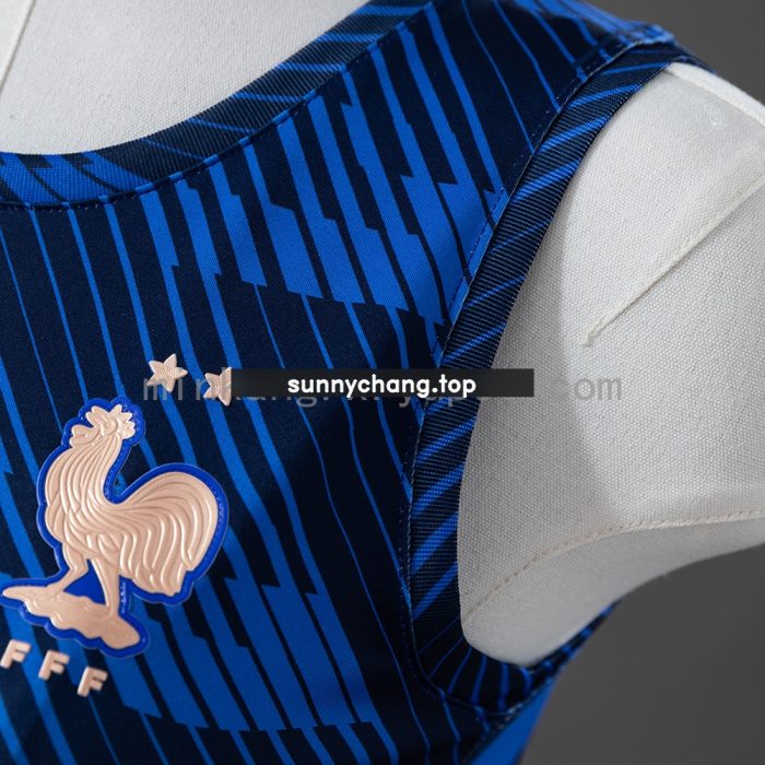 France 2026 Home Women's Crop Top Style Vest - 图片 3