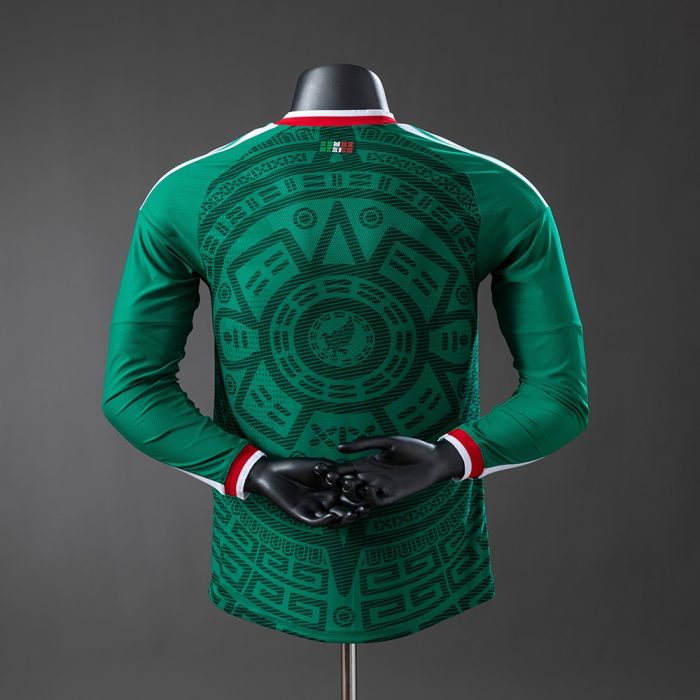 Mexico 2026 Home Long-Sleeve Player Version Jersey - 图片 2