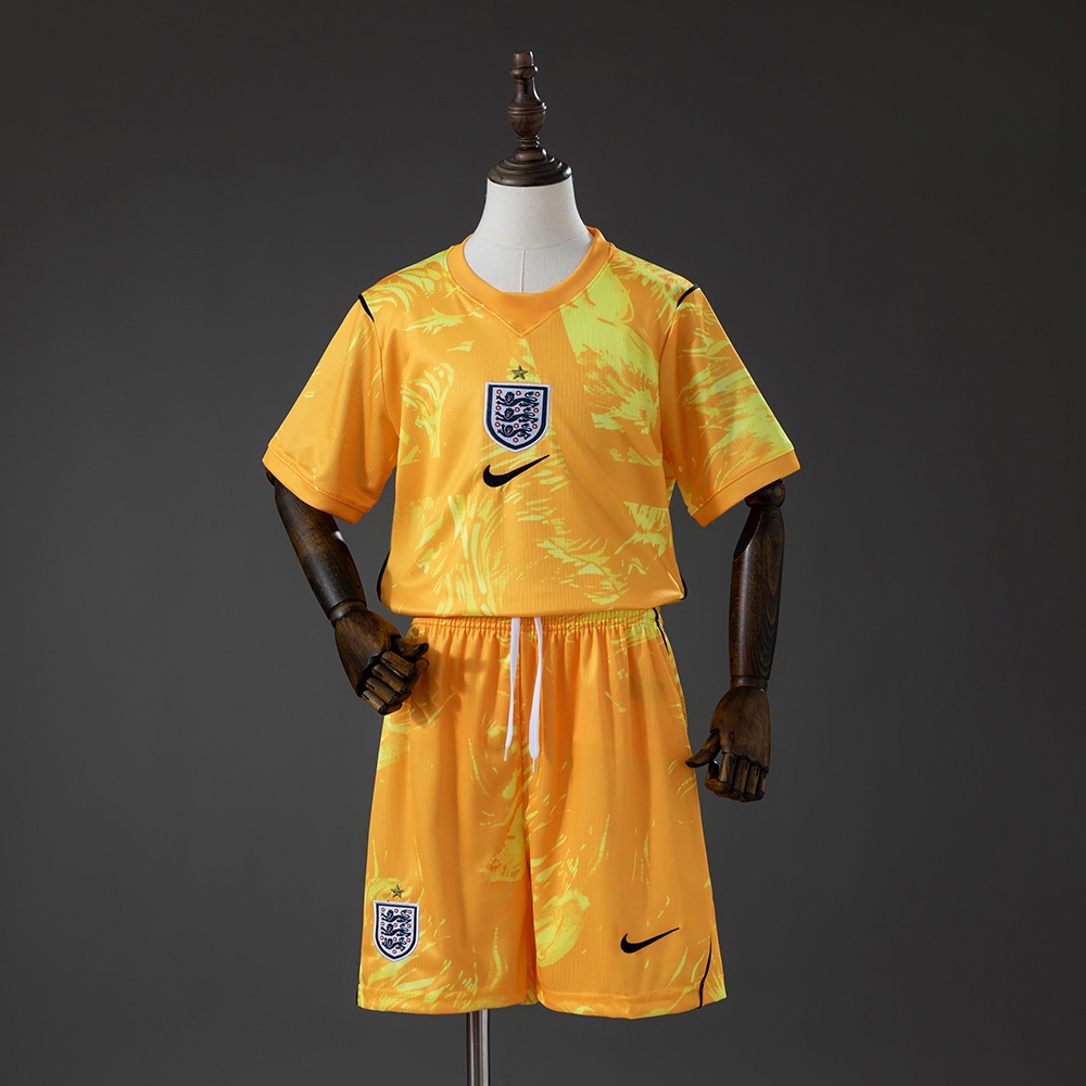 JER-9428_1 England 2026 GK Kids Kit Jersey Yellow - 图片 1