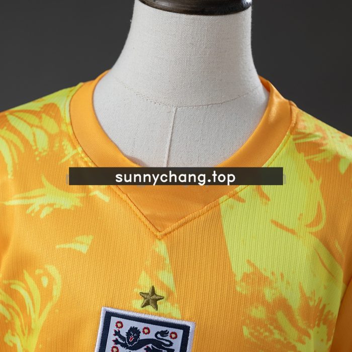 England 2026 GK Kids Kit Jersey Yellow - 图片 7