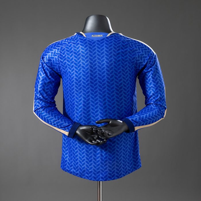 Italy 2026 Home Player Version Long-Sleeve Jersey - 图片 2