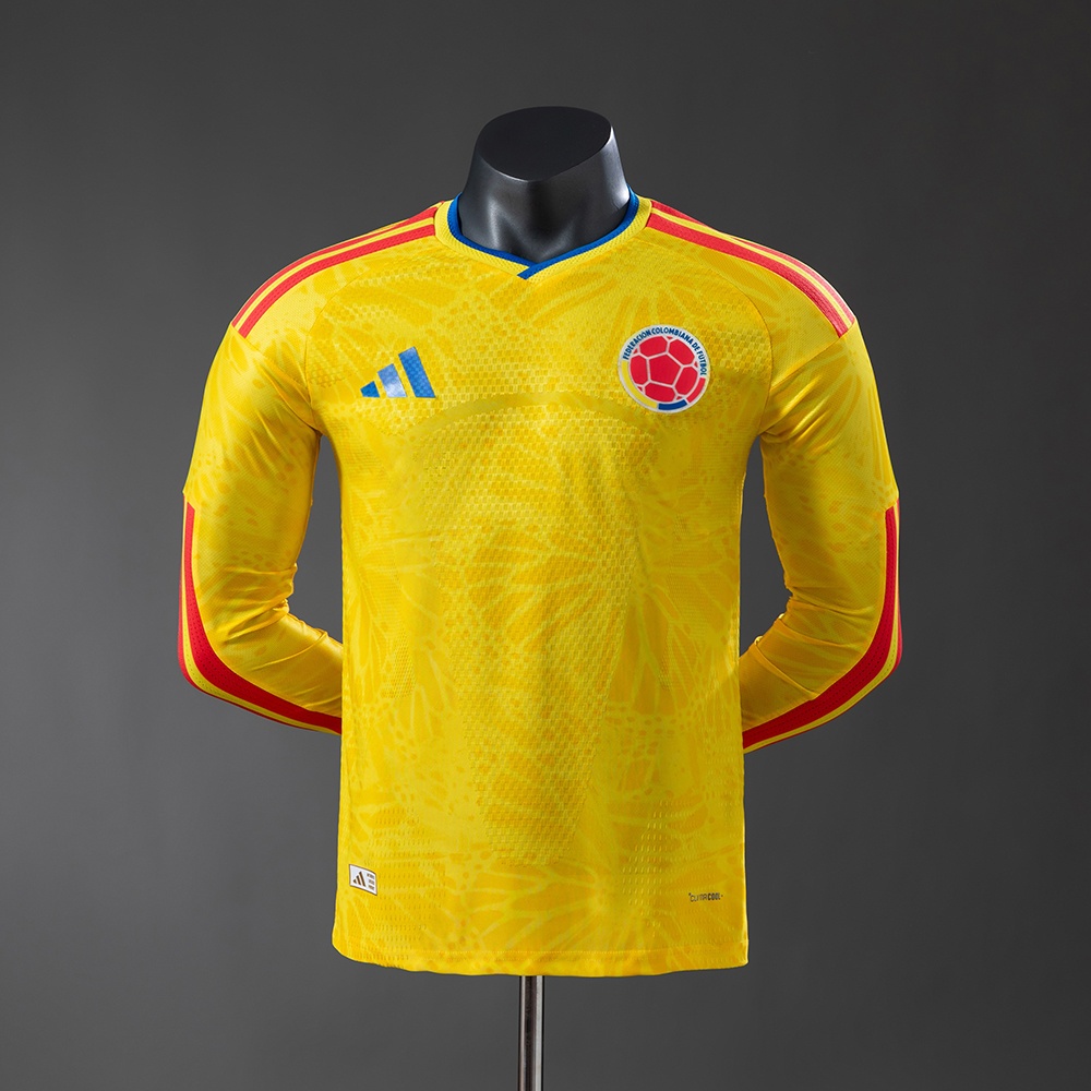 JER-9457_1 Colombia 2026 Home Long-Sleeve Player Version Jersey - 图片 1