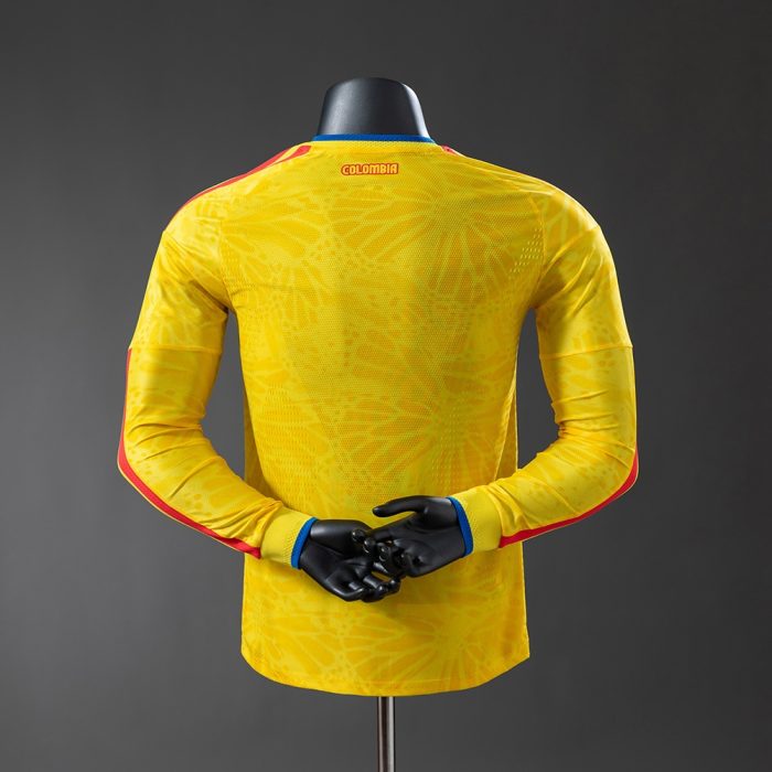 Colombia 2026 Home Long-Sleeve Player Version Jersey - 图片 2
