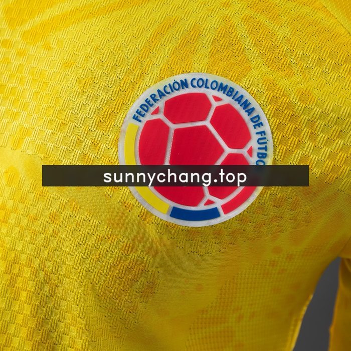 Colombia 2026 Home Long-Sleeve Player Version Jersey - 图片 7