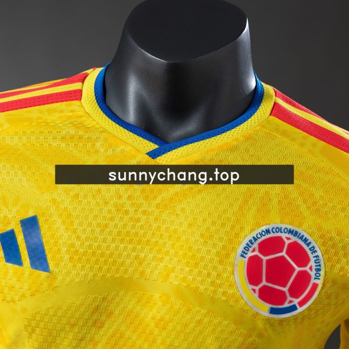 Colombia 2026 Home Long-Sleeve Player Version Jersey - 图片 8