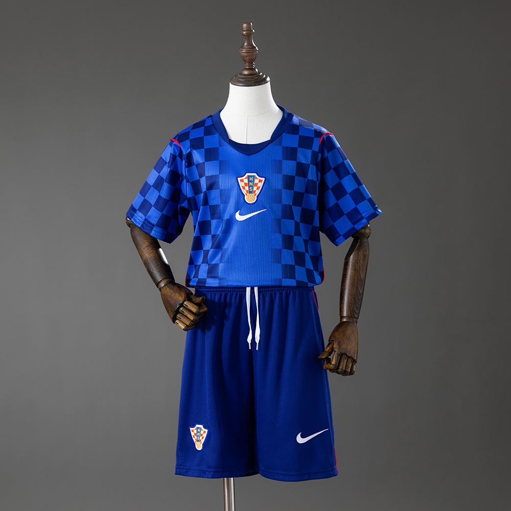 JER-9530_1 Croatia 2026 Away Kids Kit Jersey - 图片 1