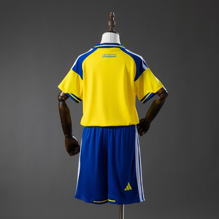 Sweden 2026 Home Kids Kit Jersey - 图片 2