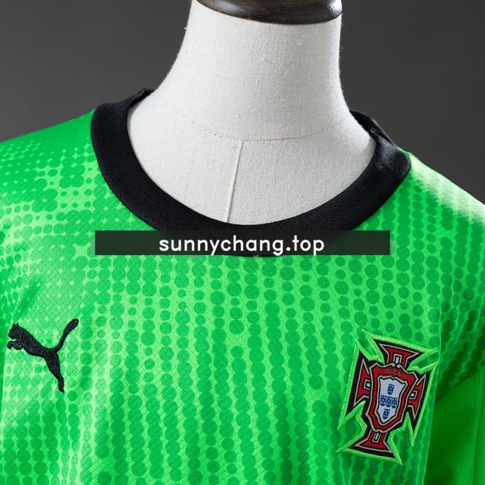 Portugal 2026 Fluorescent Green Kids Kit Jersey - 图片 8