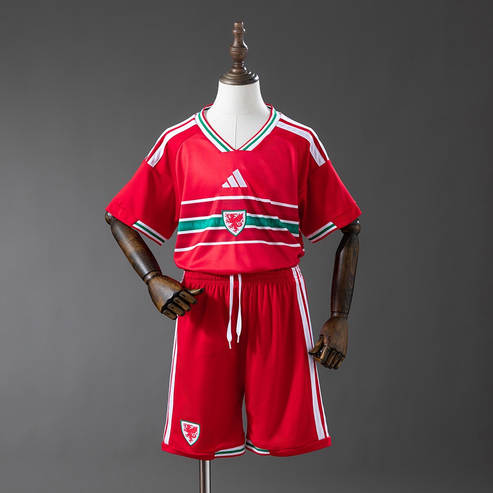 JER-9691_1 Wales 2026 Home Kids Kit Jersey - 图片 1