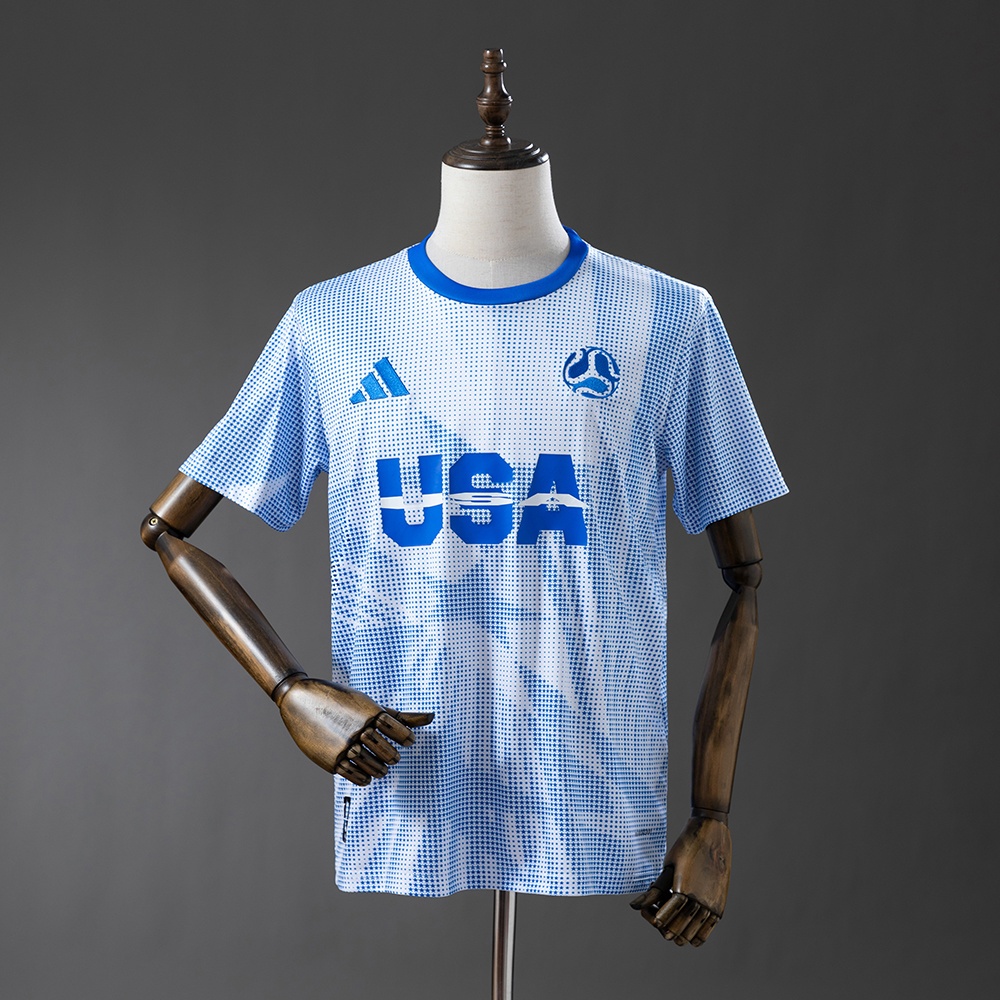 JER-9707_1 USA 2026 Promotional Apparel - Blue Jersey S-4XL - 图片 1