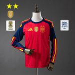 Spain 2026 Home 2-Star Champion Edition Long Sleeve Jersey