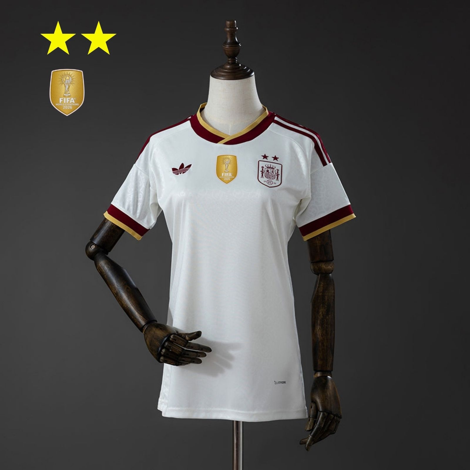 JER-9769_1 Spain 2026 Women's Away 2-Star Champion Edition Jersey - 图片 1