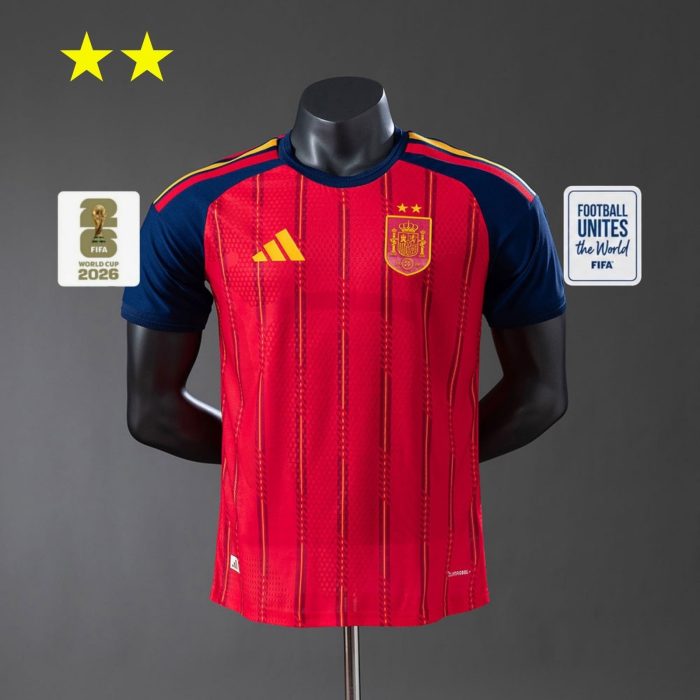 Spain 2026 Home 2-Star Champion Edition Player Version Jersey - 图片 2