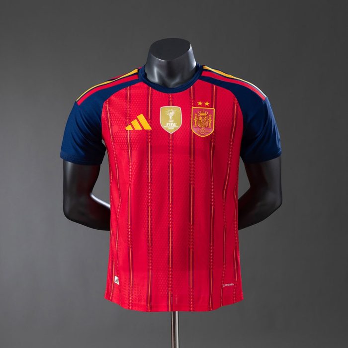 Spain 2026 Home 2-Star Champion Edition Player Version Jersey - 图片 5