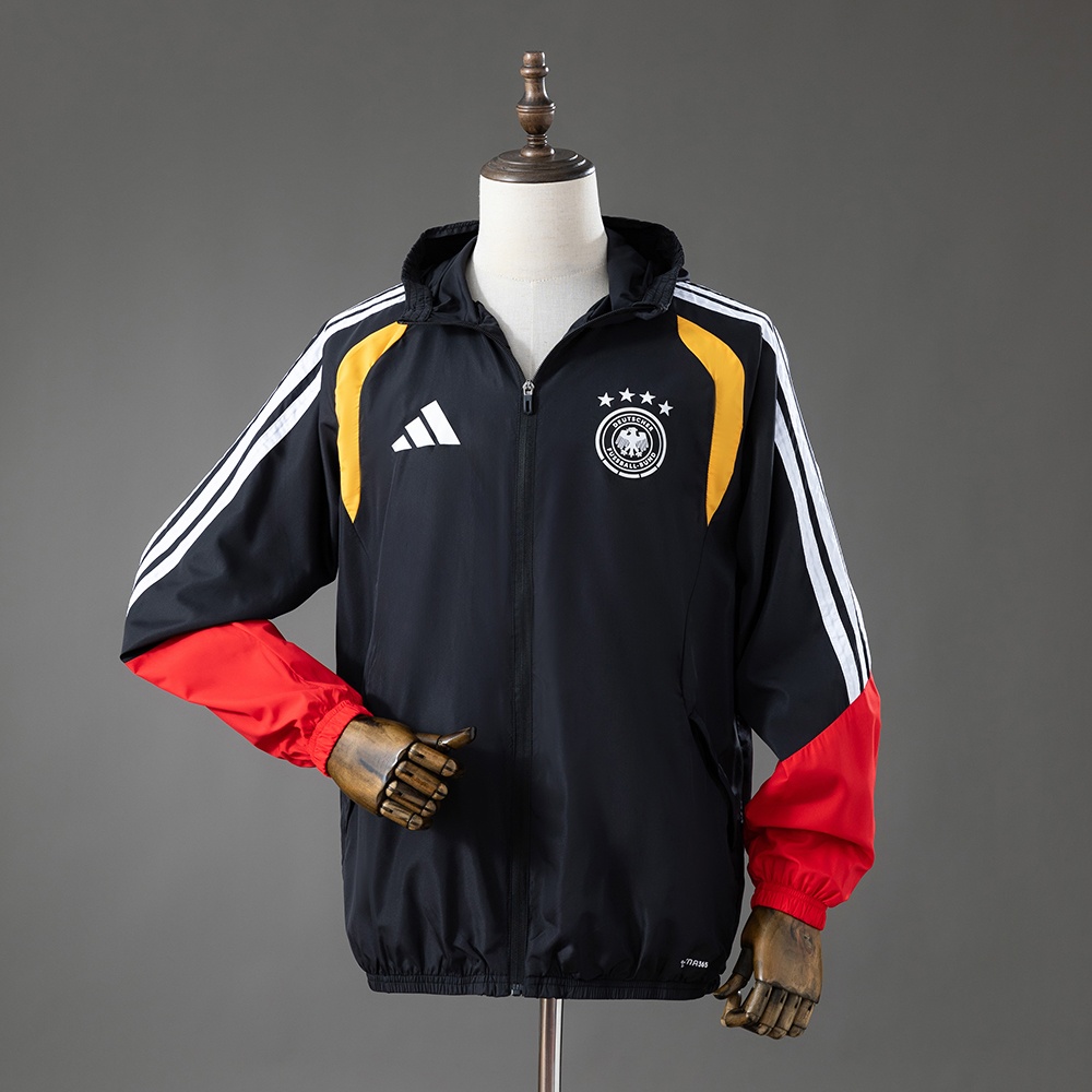 JER-9777_1 Germany 2026 All Weather Jacket Windbreaker - Black S-XXL - 图片 1