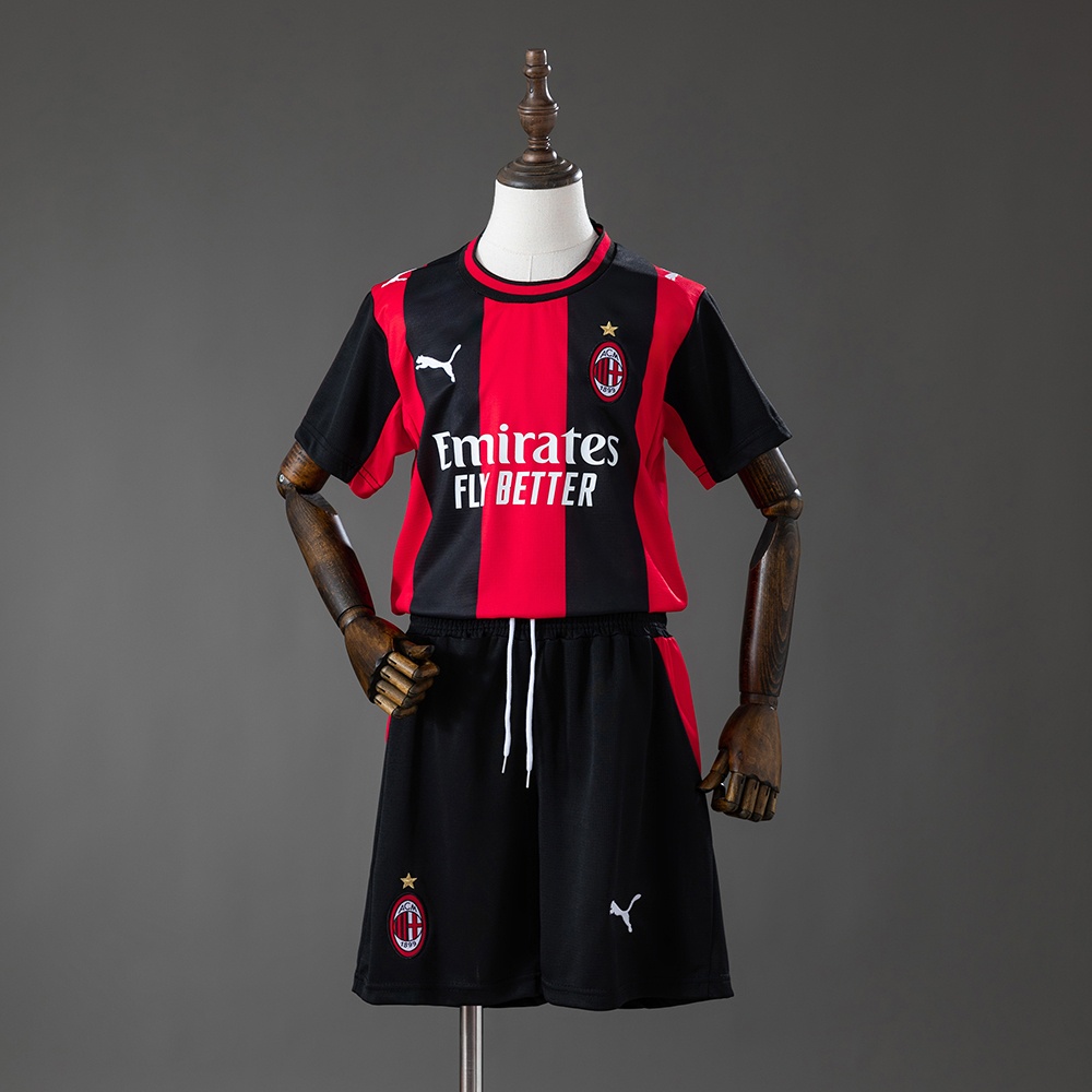 JER-9801_1 AC Milan 26/27 Home Kids Kit Jersey - 图片 1