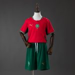Morocco 2026 Home Kids Kit Jersey