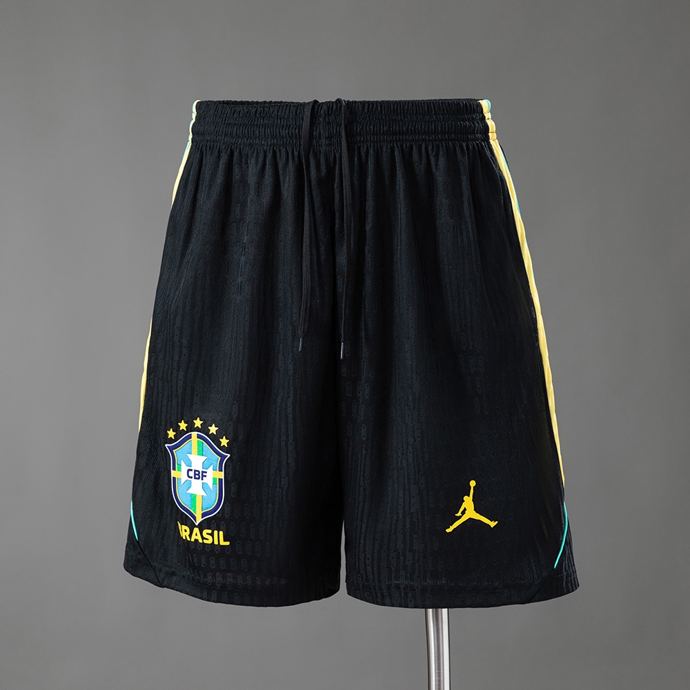 JER-9851_1 Brazil 2026 Player Version Training Zipper Shorts - 图片 1