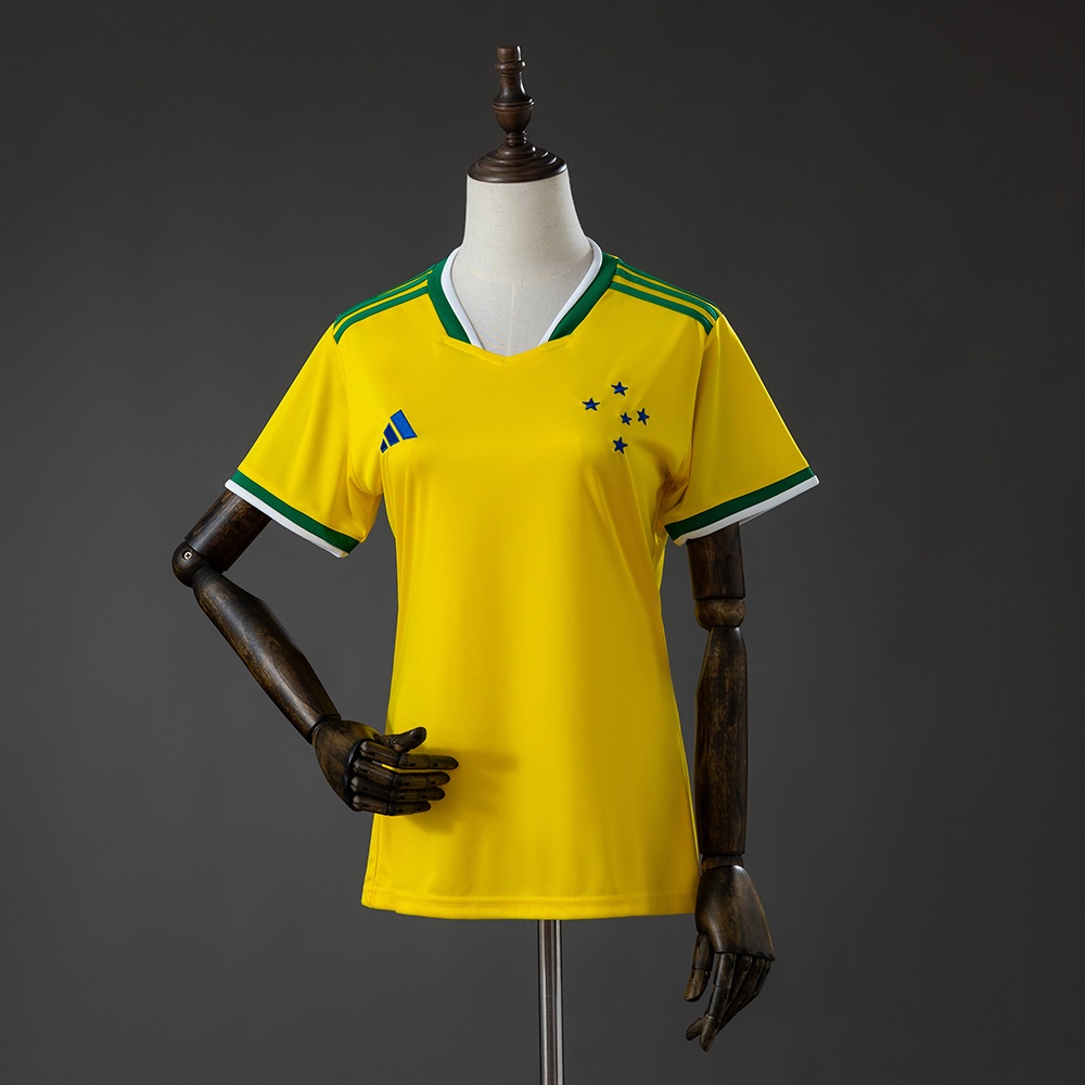 JER-9885_1 Cruzeiro 26/27 Special Edition Women's Yellow Jersey - 图片 1