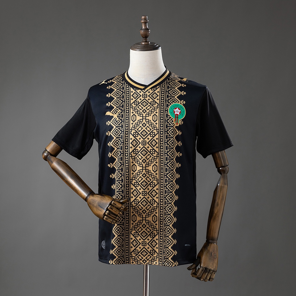 JER-9897_1 Morocco 2026 Special Edition Black Jersey - 图片 1