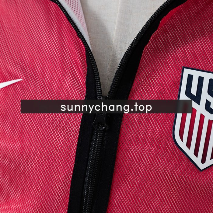 USA 2026 Men's Football Anthem Jacket Red - 图片 5