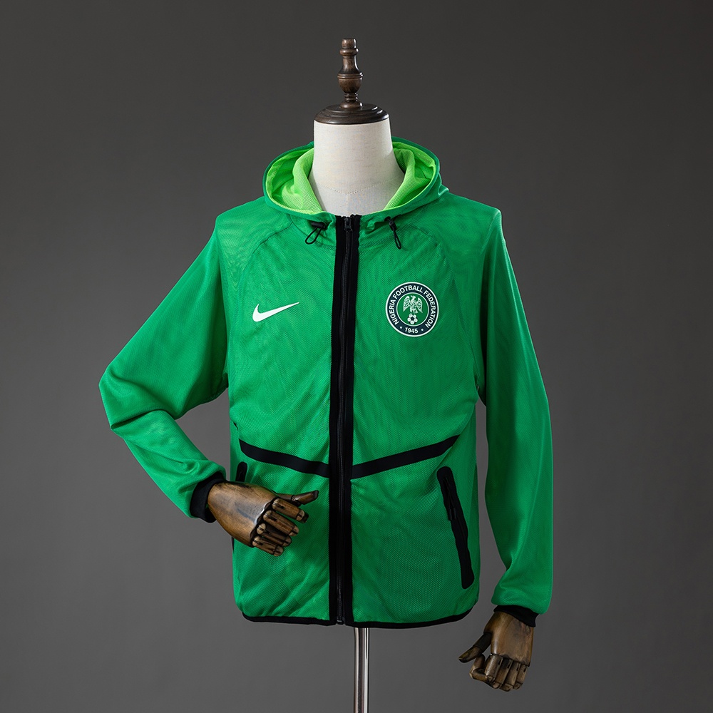JER-9963_1 Nigeria 2026 Men's Football Anthem Jacket - Green S-XXL - 图片 1