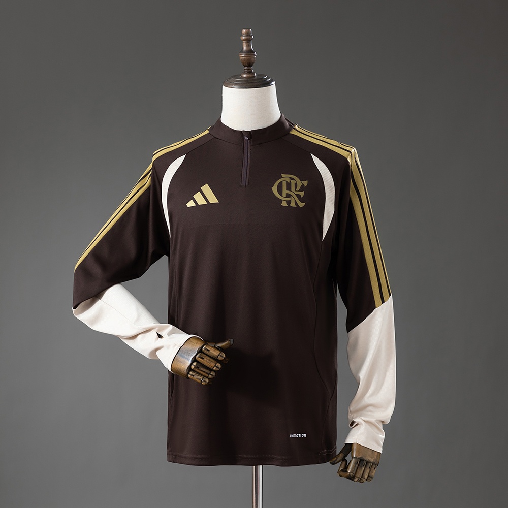 JER-9975_1 Flamengo 26/27 Long Sleeved Training Uniform Brown - 图片 1