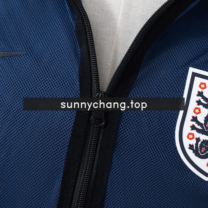 England 2026 Men's Football Anthem Jacket Blue - 图片 5